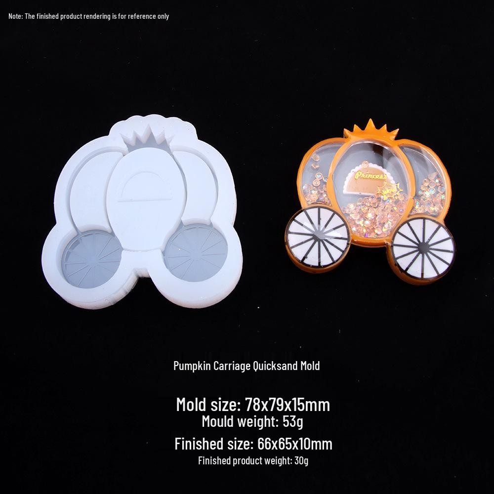 Epoxy Resin Pumpkin Carriage Sakura Peach Silicone Mold