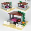 Pig Farm 1606B Happy Farm Small Particles Assembly Accessories Building Block Toys Small Animals