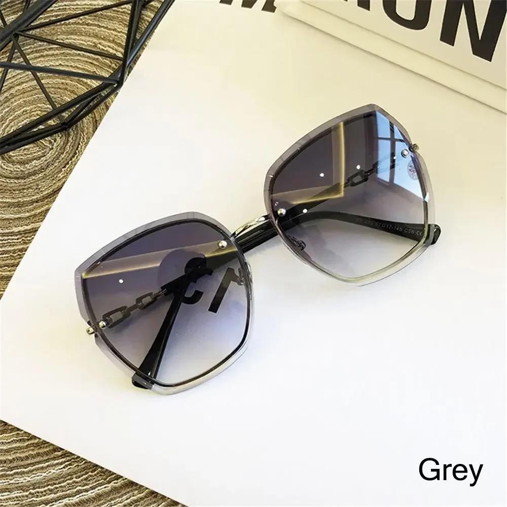 1PC Brand Designer Sun Glasses Women's Rimless Square Sunglasses Vintage Female Shades UV400 Protection Eyewear
