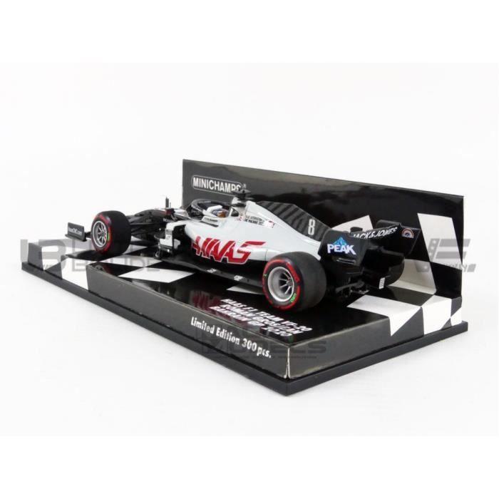Voiture Miniature - MINICHAMPS - HAAS F1 TEAM VF20 - 1/43 - Blanc - Noir