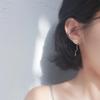 Trendy Hollow Heart Wave Line Earrings