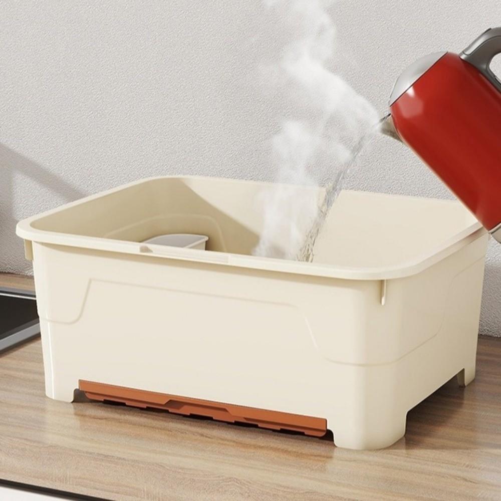 With Lid Dish Drying Rack Sealed Kitchen Storage Rack Storage Shelf Tableware Storage Box  Kitchen