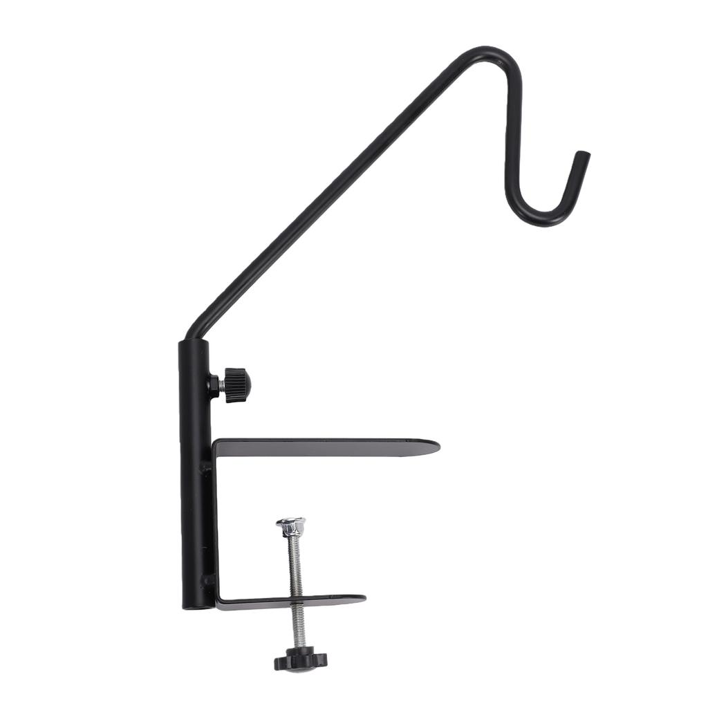 11 Inch Deck Railing Hook Heavy Duty Steel Deck Bird Feeder Hanger with 360 Degree Swivel Arm