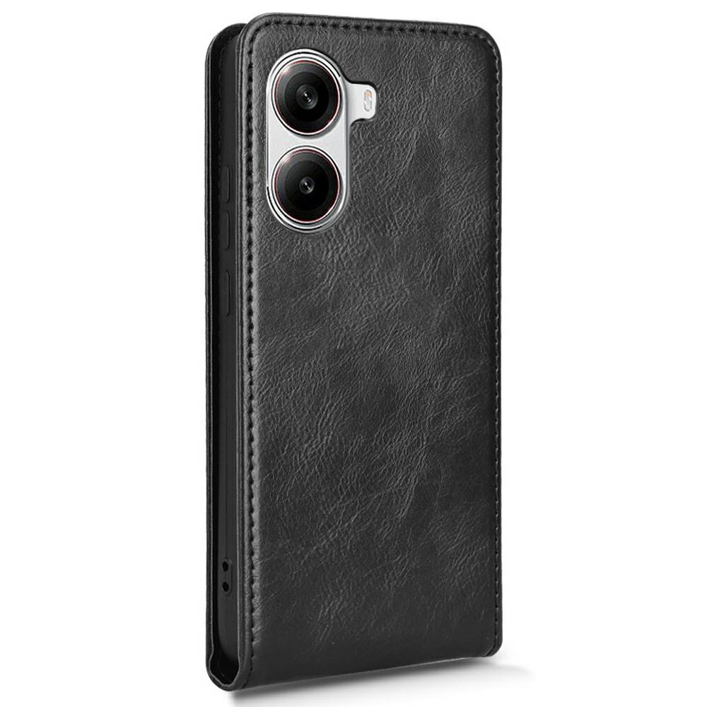 For Xiaomi Poco X7 Pro 5G/Redmi Turbo 4 5G Case with Card Slot Magnetic Vertical Flip Leather Phone Cover