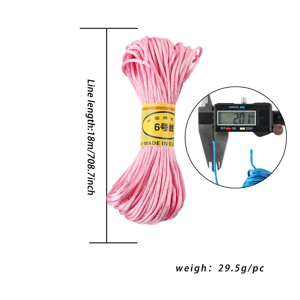 

2mm 18m/Lot Satin Nylon Trim Cord Rattail Cord Chinese Knot Satin Beading Cords Braided Shamballa String Thread