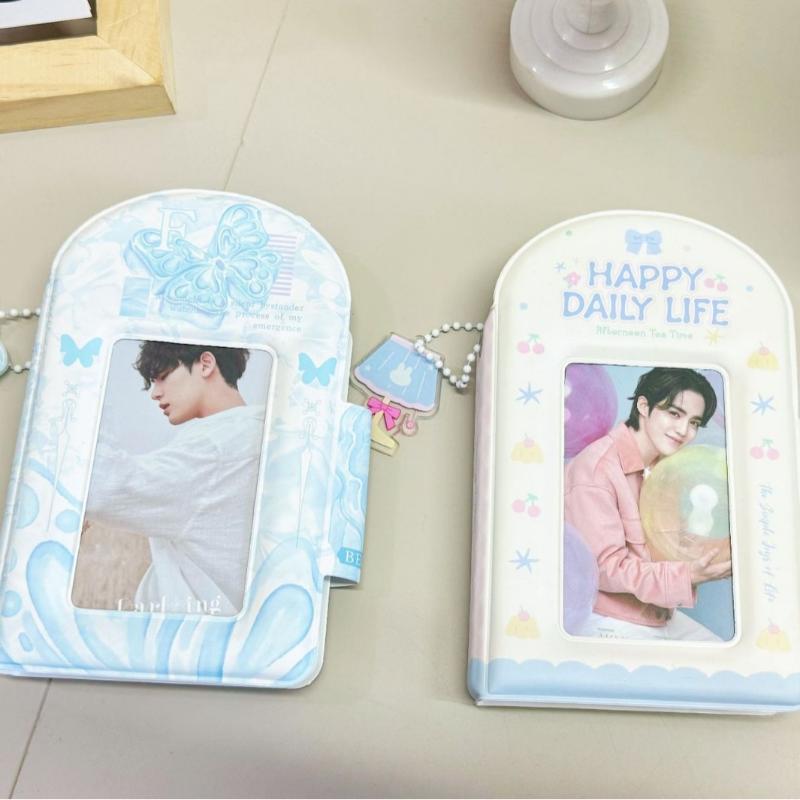 3 Inch 32 Pockets Photo Album Photo Card Postcard With Button Card Star Album Lomo Card Collector Card Photo Card Binder