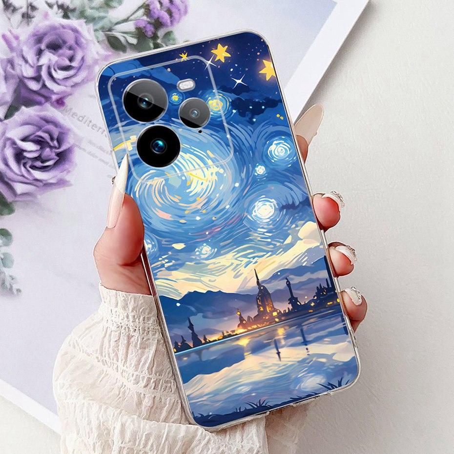 Fashion Painting Case For Realme GT 7 Pro 7T Soft Silicone TPU Phone Cases For Realme GT7 GT7T 7Pro 5G Covers Bumpers