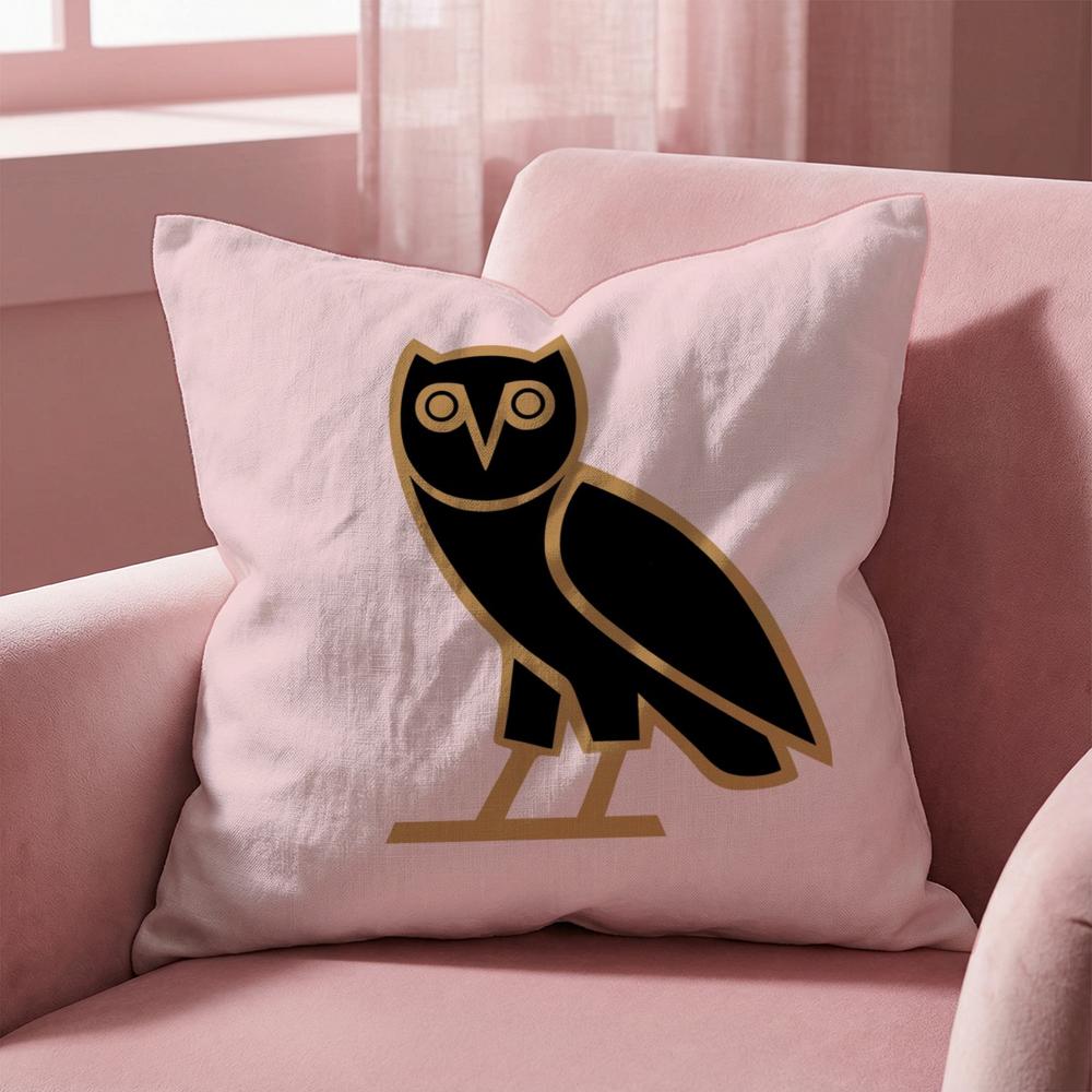 Luxury Drake O-O-OvO O-OWLS Cushion Cover Multi-Scene Pillow Cover for Home & Car - Reversible, Soft & Durable for Daily Use