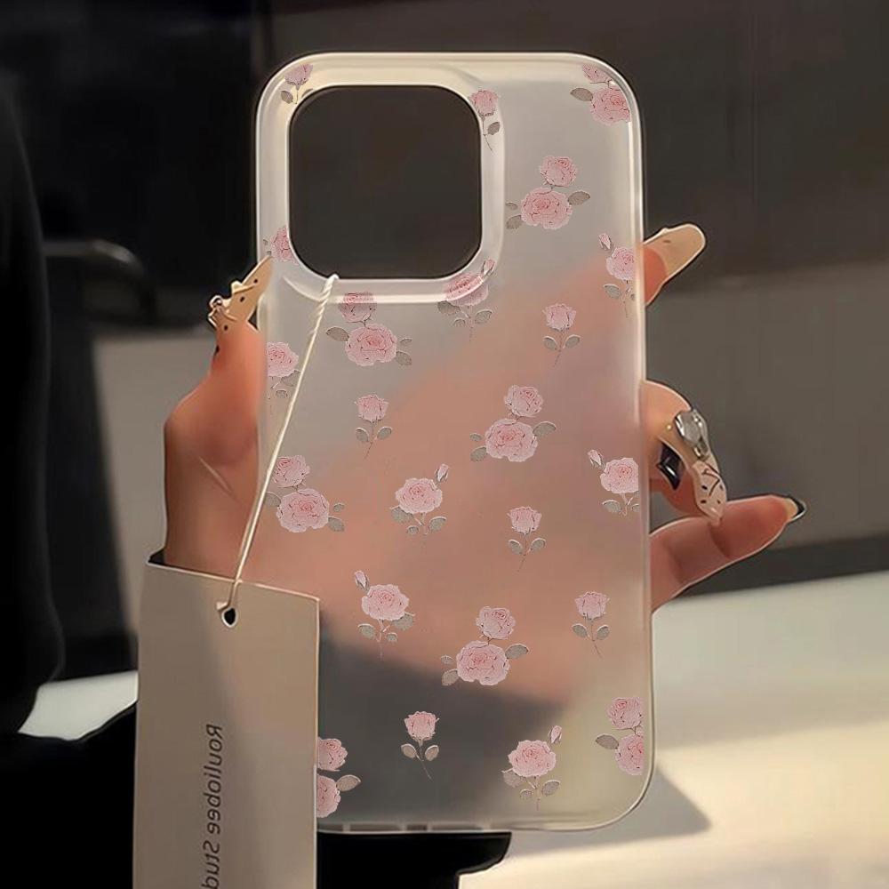 Botanical Holographic Floral Clear Phone Case For iPhone 17 Air 16 15 13 12 11 Pro Max Pro Plus Soft Protective Funda Cover