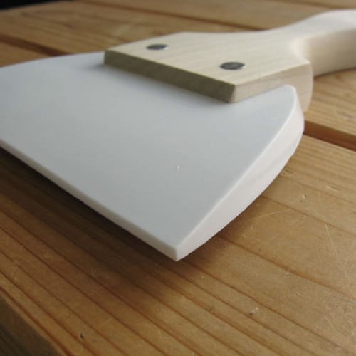 Shimotori Manufacturing Silicone Triangular Rubber Spatula, Large, Made in Japan, B-003