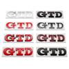 3D Metal Car Front Grill GTD Logo Rear Trunk Sticker Emblem Badge For Volkswagen VW Golf 4 5 6 7 7 MK4 MK5 MK6 MK7 MK8