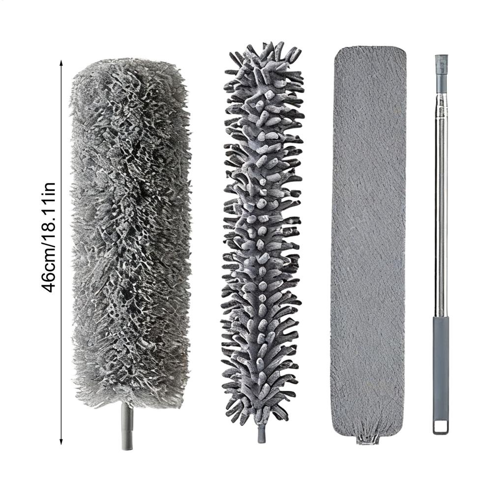 Retractable Duster Washable Microfiber Mop Household Dust Collector For Home Commercial Apartment Dormitory Kitchen Bathroom
