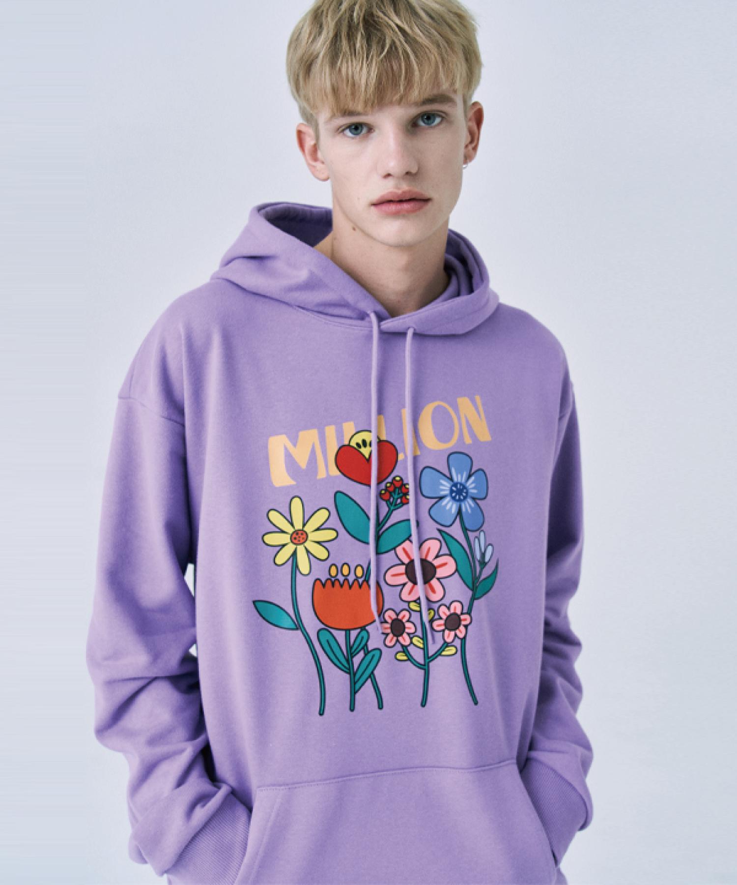 Худи Million Day Million Glow Flower Blue/M