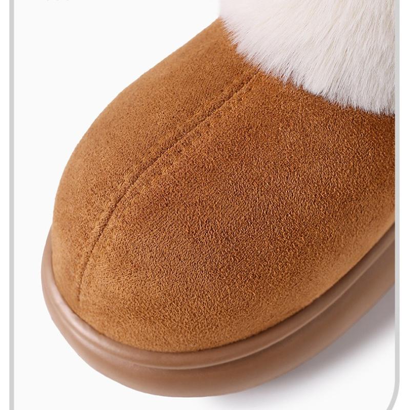 Cotton Slippers for Women, Anti-slip Plush Slippers, Winter Slippers for Ladies, Warm Shoes