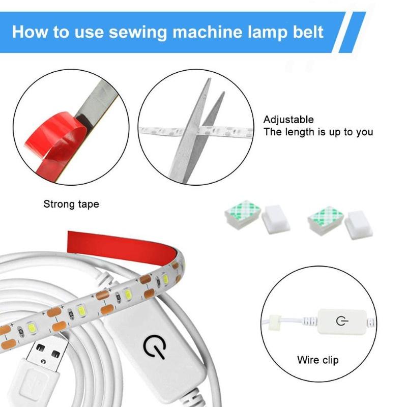 1pcsusb5v touch light strip sewing machine light strip sewing machine light strip white USB