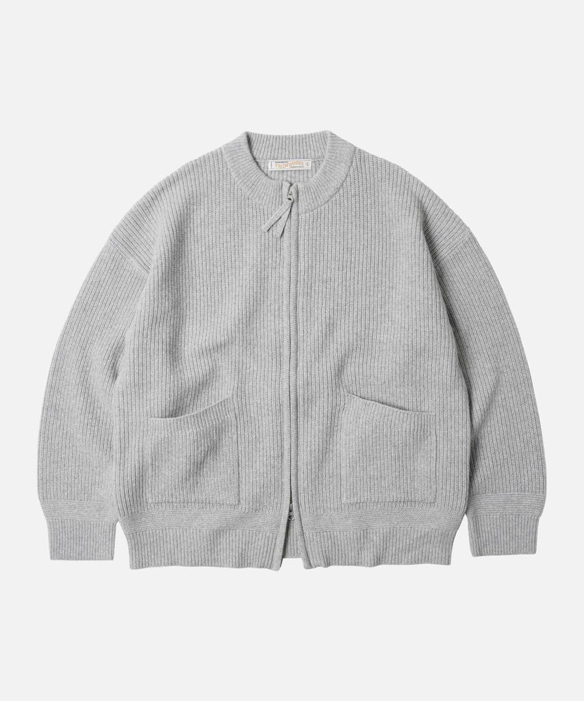 Frizmworks Wool Deck Zip Up Cardigan _ Light Gray