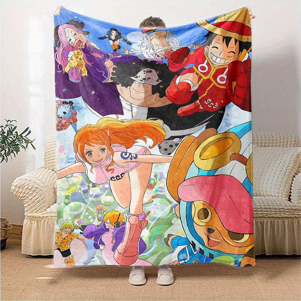 1pc One Piece Throw Blanket Soft Flannel, Cozy All Season Polyester Perfect for Home, Office
