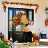  Orange Big  Hydrangea Wreath Home Holiday Decoration