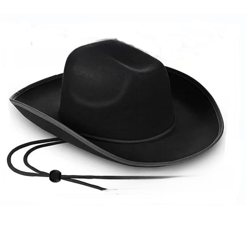 Color Cowboy Solid Hat Costume Prop Sewing Craft Party Gift Friends Supplies