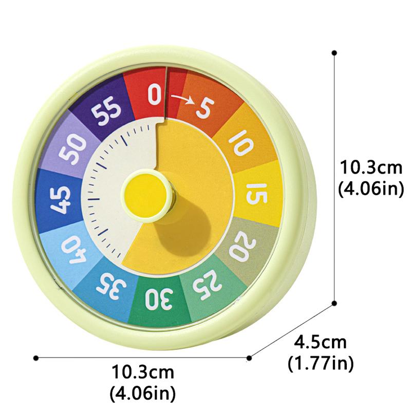 Toys Educational Classroom Visual Timer Time Management Countdown Tools 60-Minute Silent Desk Timer Homeschool Study Tool Kids
