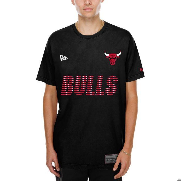 Chemise - NEW ERA - MATCH Chicago Bulls - Coupe oversize - 100% coton 200 g/m² - Impressions Chicago Bulls