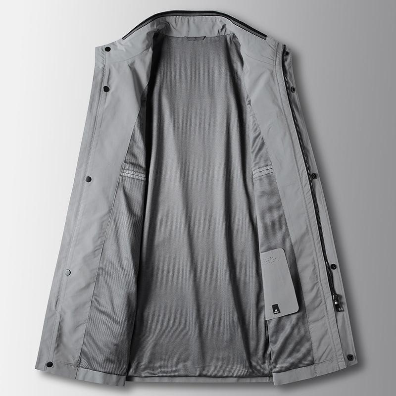 Men's Jacket Spring and Autumn Stand-up Collar Zipper Version Top Middle-aged and Young Light Luxury Business Casual Jacket