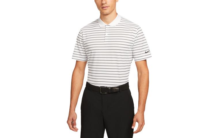 Nike Polo Shirts Men's White Polo Collar Moderate Straight Fit DH0836-100