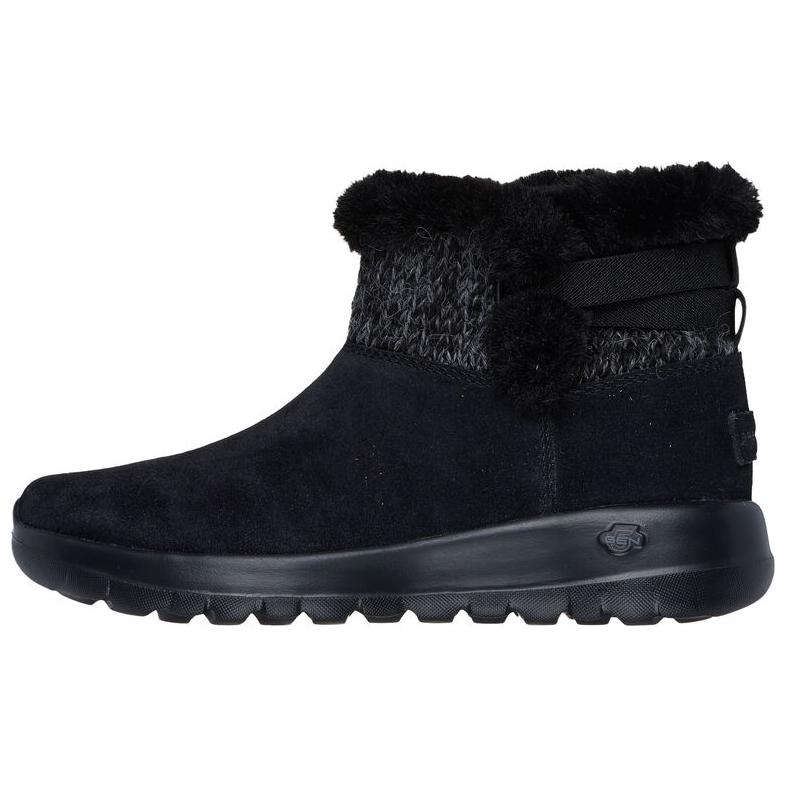 Skechers On The Go Soft And Comfortable Short Boots Women boots Black 144133-BKGY 36