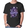 Unisex Crew Neck T-Shirt Cute Pisces Graphic Short Sleeve Casual Tee