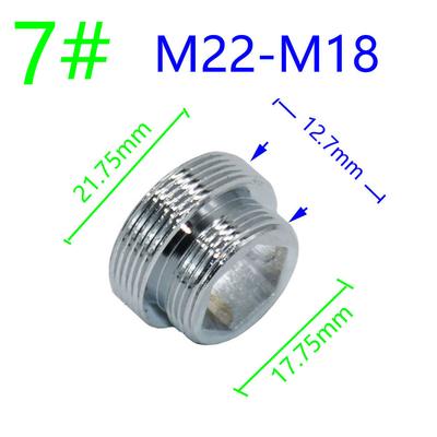 Silber 1/2" M16 M17 M18 M19 M20 M22 M24 M28 M32 Gewindeanschluss Messing Für Wasserhahn Umbau Reparatur Hahn Adapter 1Stk