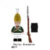 Napoleonic Wars Military Soldiers Building Blocks WW2 Mini Action Figures French British Fusilier Rifles Weapons Toys For Kids