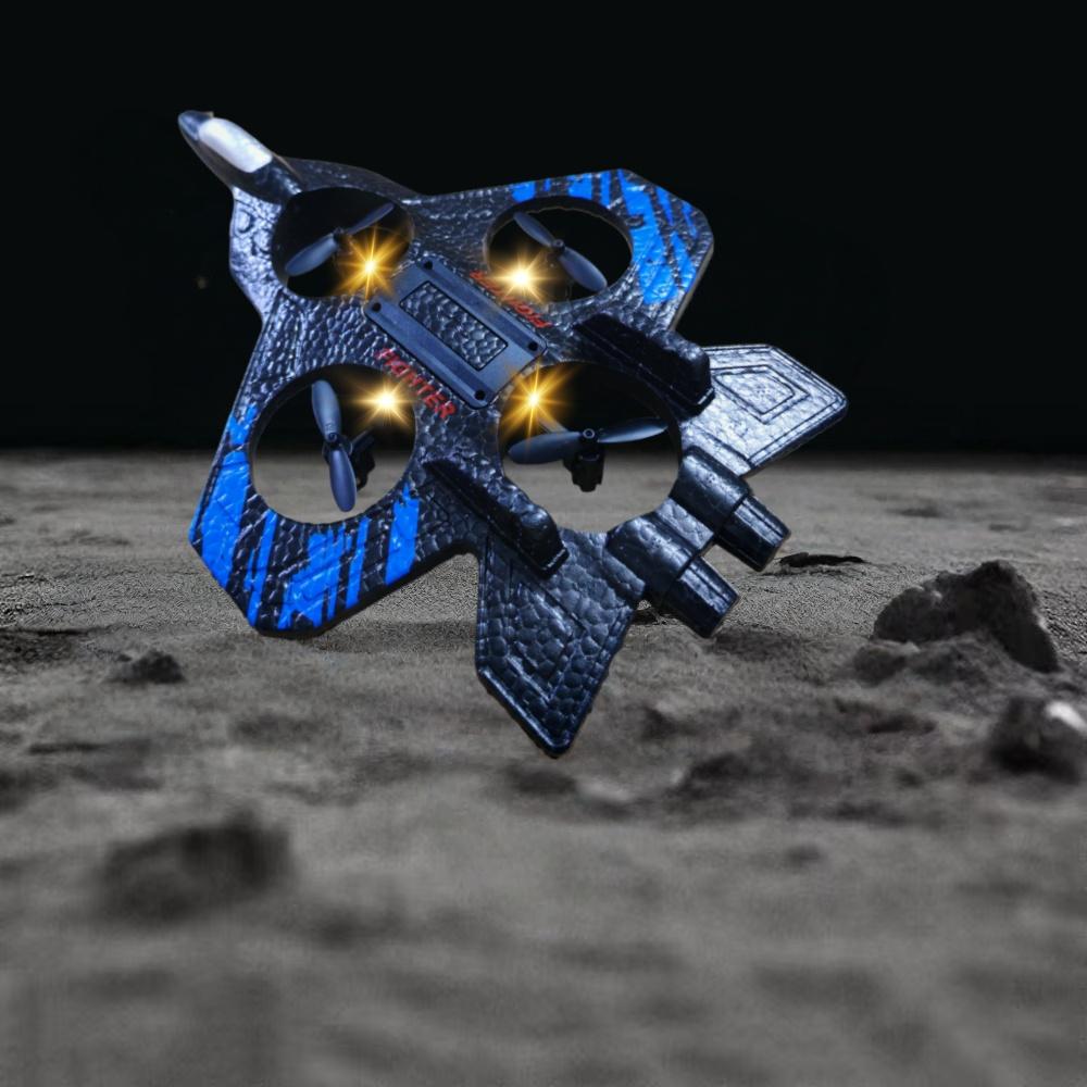 2.4G RC Helicopter Toy for Kids, EPP Foam Anti-Crash Remote Control Aircraft with LED Lights, USB Rechargeable Flying Gift