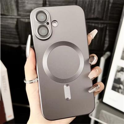 Luxusní kovové matné magnetické pouzdro Magsafe Armor pro iPhone 16 15 14 Pro Max Plus 13 12 11 nárazuvzdorný kryt