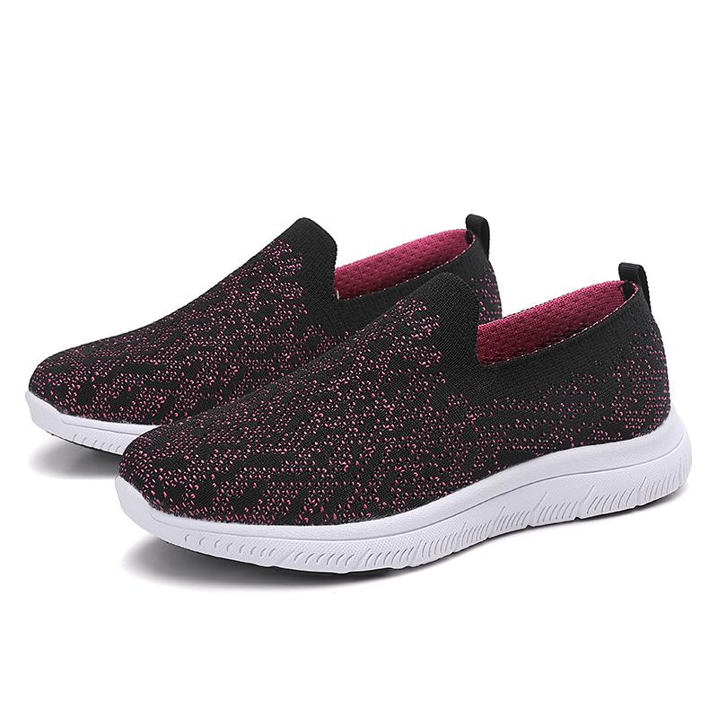 

Women Running Walking Mesh Light Fitness Sport Comfortable Breathable Shoes 37 винний