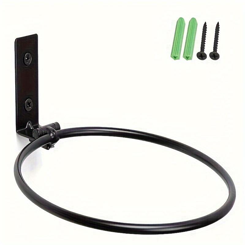4/5/6/8 Inch Wall-mounted Plant Holder Metal Folding Ring Flower Pot Stand for Outdoor Garden Home Indoor Wall Decorative 1Pc (black,4 Inch) чёрный