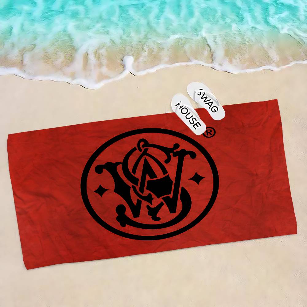 GUN SmithS W-WessonS Microfiber Printed Beach Towel Mountain Climbing Yoga Beach Swimming Running Absorbent Soft Towel