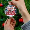 Santa Claus Acrylic Pendant with Lanyard Easy to Hang Adorable Christmas Tree Decoration Hanging Ornament Holiday Gift