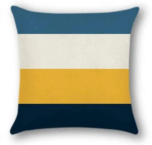 Yellow Geometric Pattern Cushion Cover Car Living Room Sofa Bedroom Pillowcase Decoration Home Decor