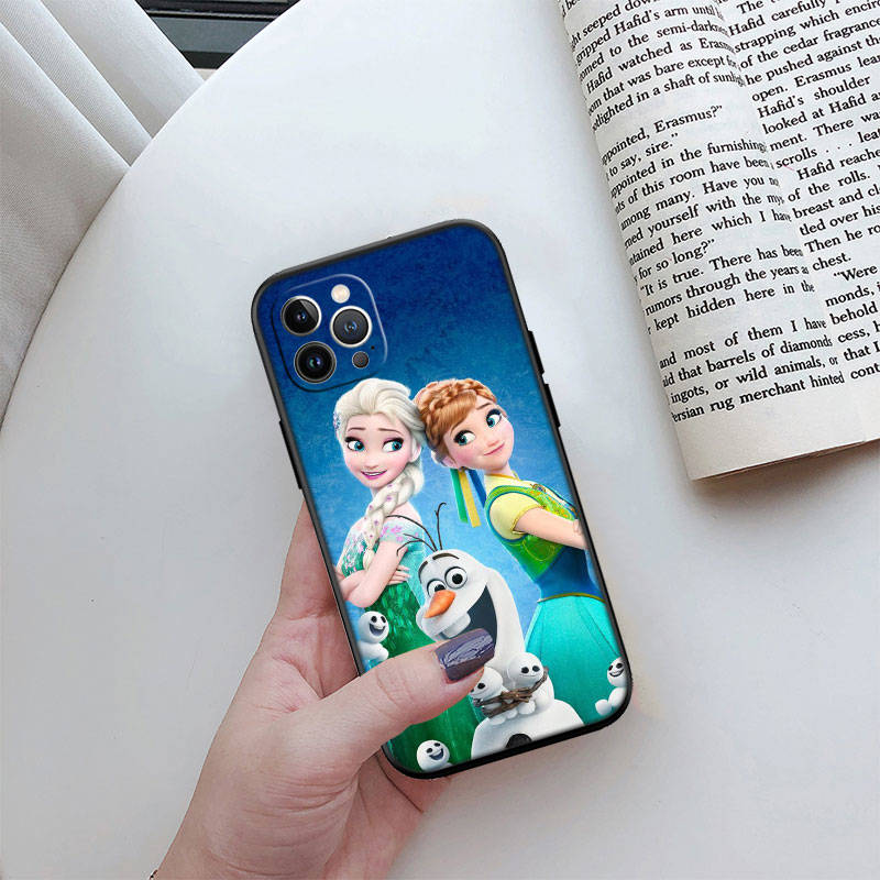 Husa telefon ED39 Olaf Elsa Anna pentru iPhone 6 6s 7 8 11 12 13 14 15 XS Pro Max XR X SE Samsung S20 S21 S22 S23 S24 FE Ultra Plus Lite S21S A55