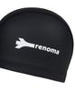 Lenomasuyeongbog Adult Simple Text Pu Swim Cap Black Ro-Rc2E702-Bk