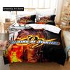 3d Printing Anime The King Of Fighter Bedding Set Boys Girls Twin Queen Size Duvet Cover Pillowcase Bed Kids Adult Home Textile