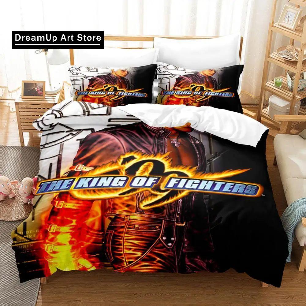 3d Printing Anime The King Of Fighter Bedding Set Boys Girls Twin Queen Size Duvet Cover Pillowcase Bed Kids Adult Home Textile