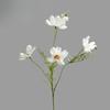 12pcs Simulation Coreopsis Silk Fake Flowers Artificial 5-Heads Coreopsis Branch White Flower Shopping Mall Decoration Plant