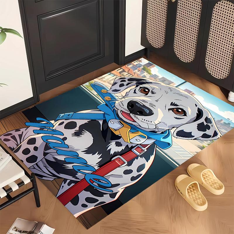 Cute PUPPY (5) Personalized Name Office Carpet Stylish Decor for Living Room Bedroom Kitchen
