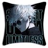 Hot Anime Jujutsu Kaisen Pillow Covers Cartoon Sofa Decorative Home Double-Sided Printing Short Plush Cute Cushion Cover