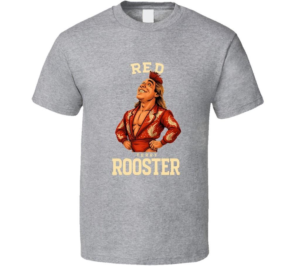 The Red Rooster Retro Wrestling Caricature T Shirt Unisex T-Shirt XL