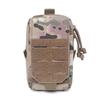 Tactical Waist Pack Silent Zipper Nylon Mobile Phone Bag Edc Belt Pouch Scratch Resistant Small Tool Bag For Outdoor Recreation