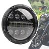 7 Inch Motorcycle Led Auto Headlight LED Headlight DRL Angel Eyes for Harley Honda Yamaha Jeep Lada Niva Urban Car H4 Headlamp