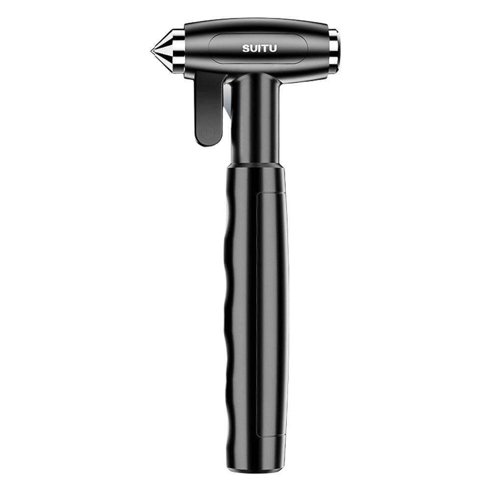 

Car Safety Hammer Seat Belt Cutter Emergency Hammer Car Glass Breaker Car Emergency 2-in-1 Escape Tool чорний
