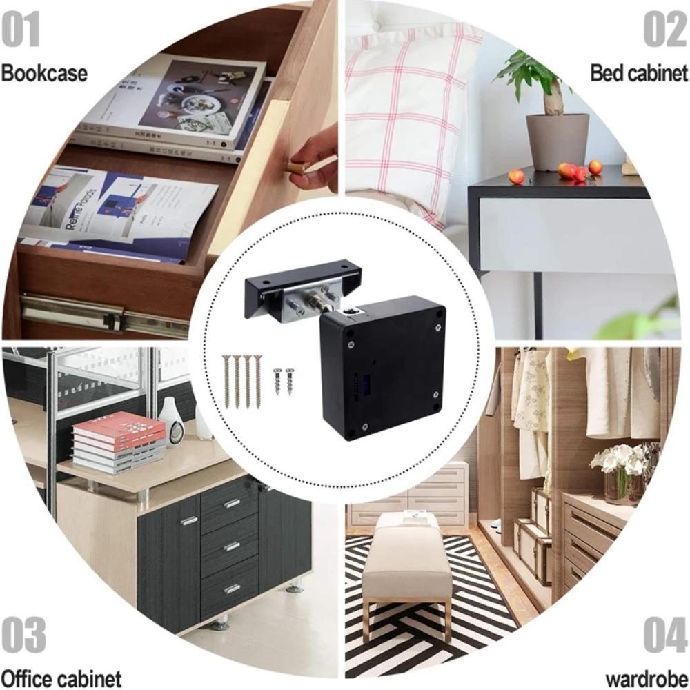 Electronic RFID smart lock IC card Sensor Cabinet Lock DIY Hidden Cabinet Lock Drawer